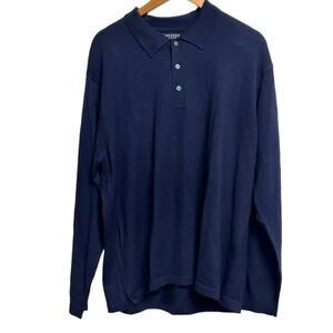 Oxford Golf Navy Blue Wool Long Sleeve sweater size XL